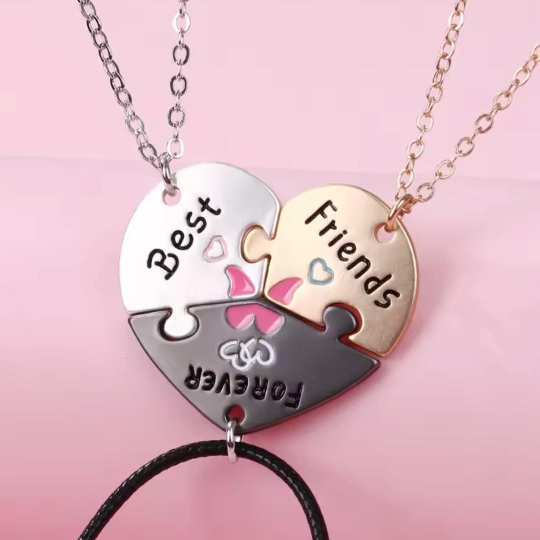 Collar de 3 mejores amigas de las bichitas raras