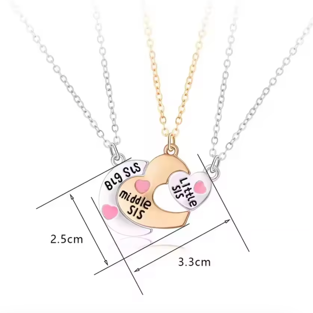 Collares de hermanas y mejores amigas para siempre