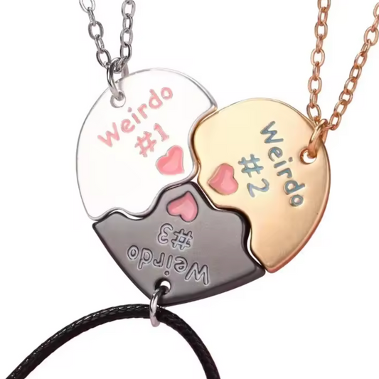Collar de 3 mejores amigas de las bichitas raras