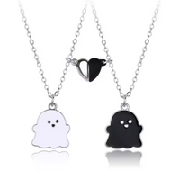 Collar magnética de mejores amigas de la pareja de fantasmitas