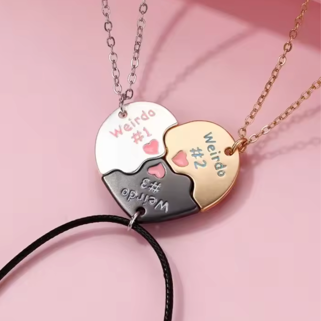 Collar de 3 mejores amigas de las bichitas raras