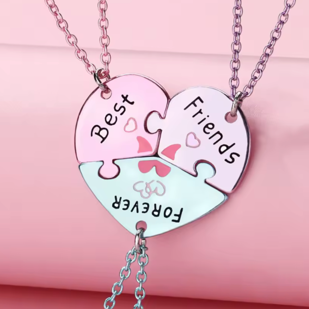 Collar de 3 mejores amigas de las bichitas raras