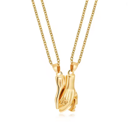Collar magnético de mejores amigas con apretón de manos