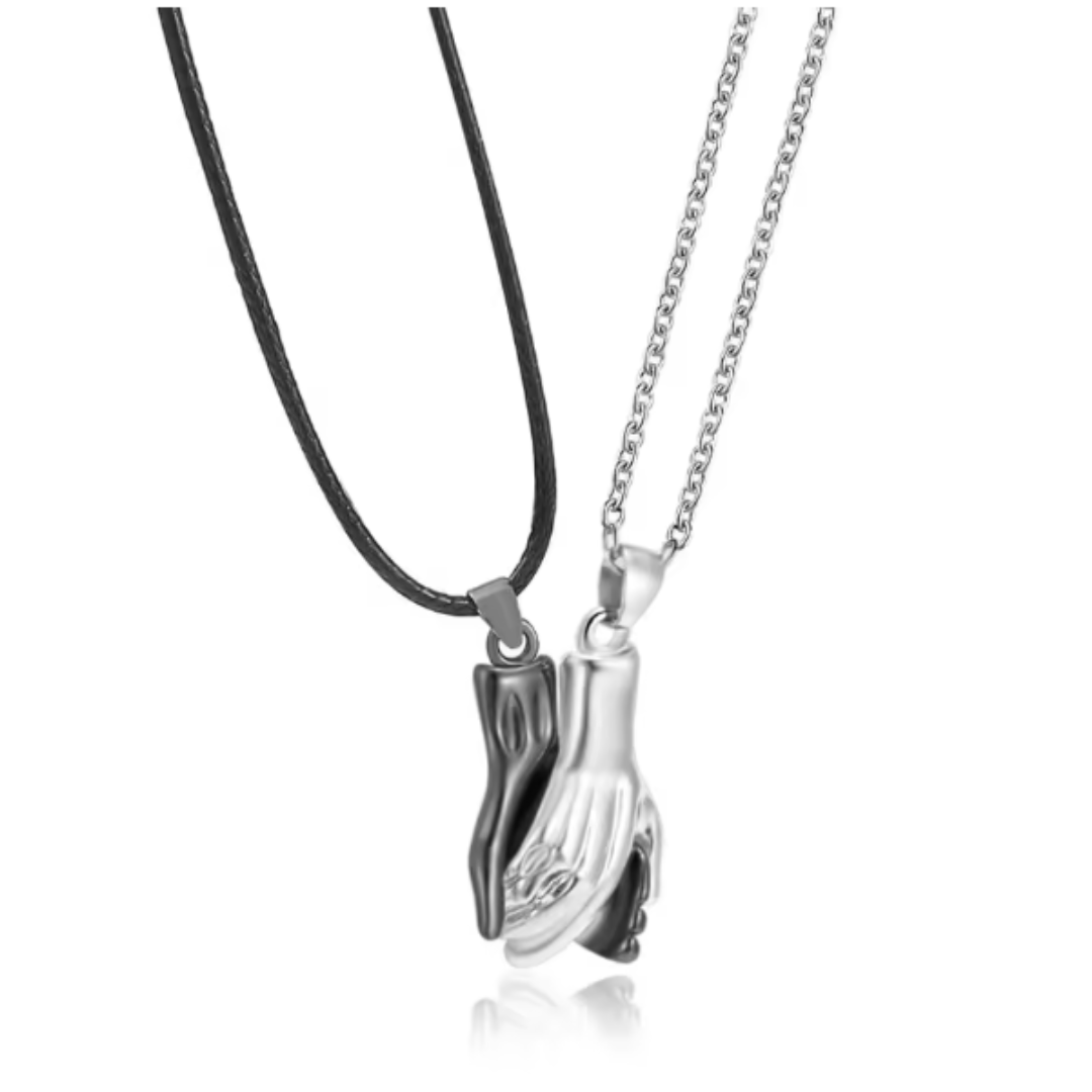 Collar magnético de mejores amigas con apretón de manos