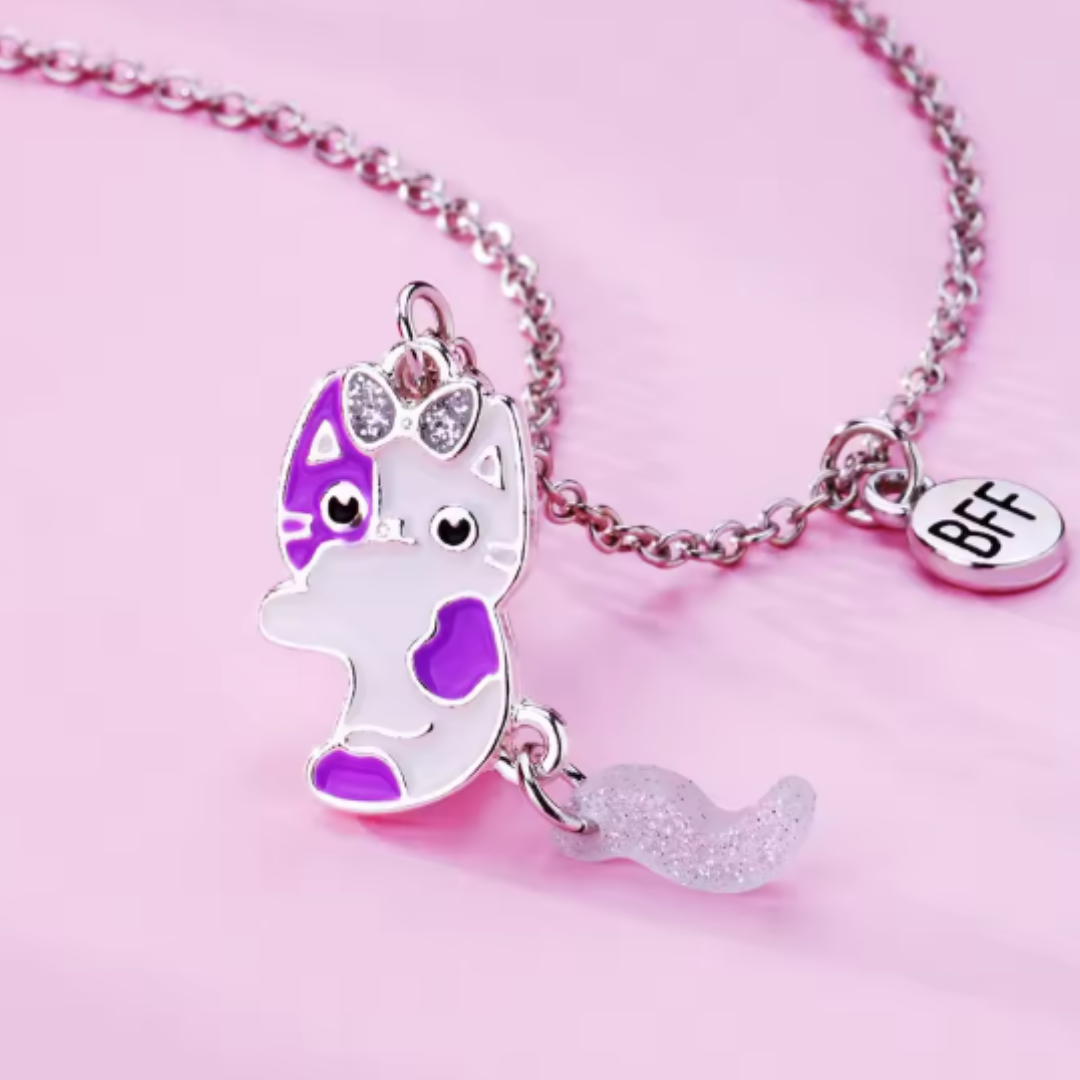 Collar de mejores amigas magnético gatos mágicos